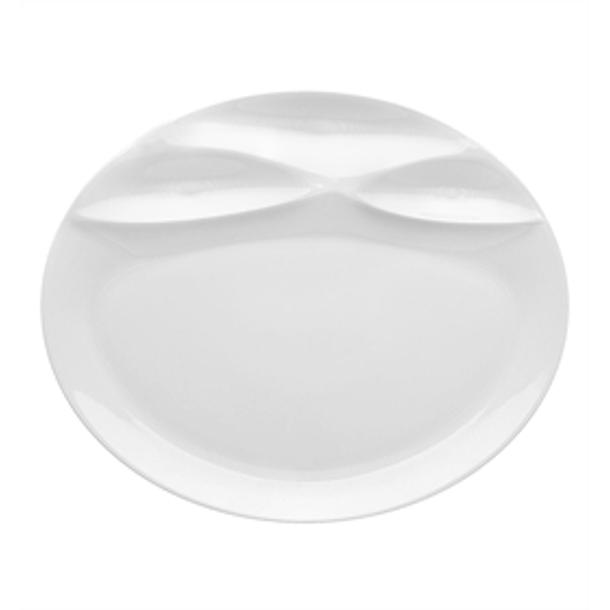 PRATO OVAL GRANDE 32CM MARÉS BRANCO VA