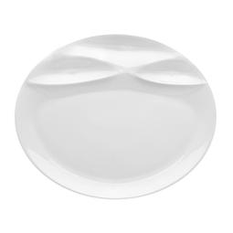 PRATO OVAL GRANDE 32CM MARÉS BRANCO VA