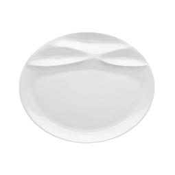 PRATO OVAL MÉDIO 30CM MARÉS BRANCO VA