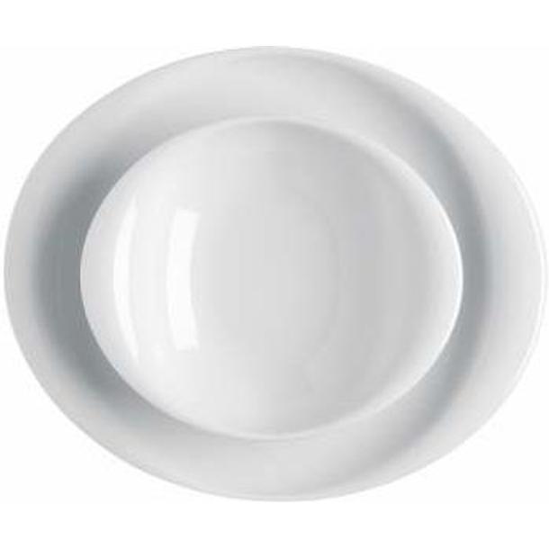 PRATO RASO OVAL 31*26 OPERA BRANCO COSTA VERDE