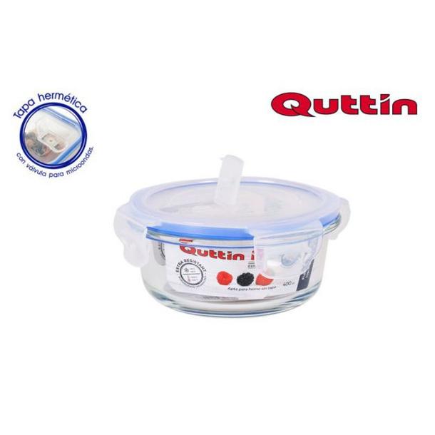 CAIXA VIDRO REDONDA COM TAMPA HERMÉTICA 13,5CM