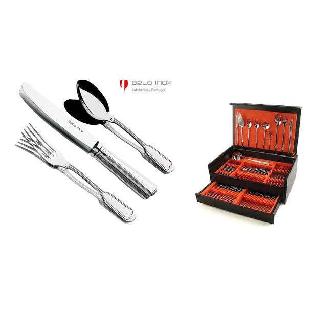 FAQUEIRO 130 PCS EUROPA CABO OCO C ESTOJO BELO INOX