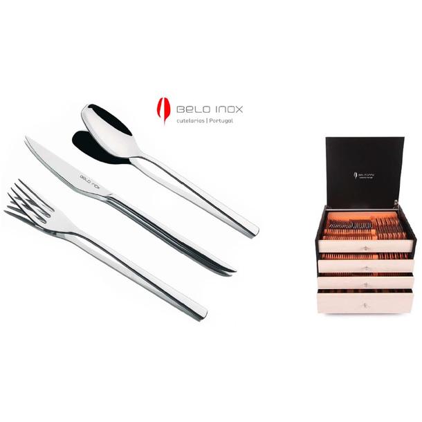 FAQUEIRO 130 PCS OBELISKO COM ESTOJO BELO INOX