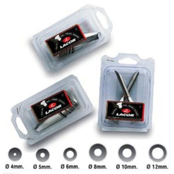 JOGO 6 BOQUILHAS INOX REDONDAS 4 - 5 - 6 - 8 - 10 - 12MM