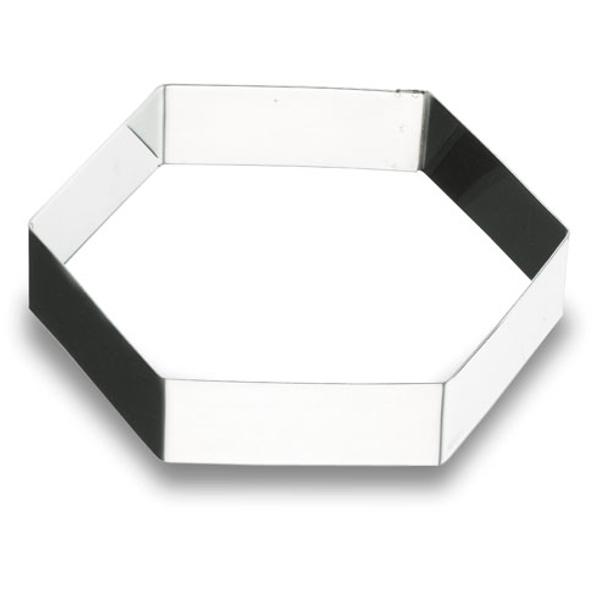 ARO FORMA HEXAGONAL DIAM. 16CM INOX