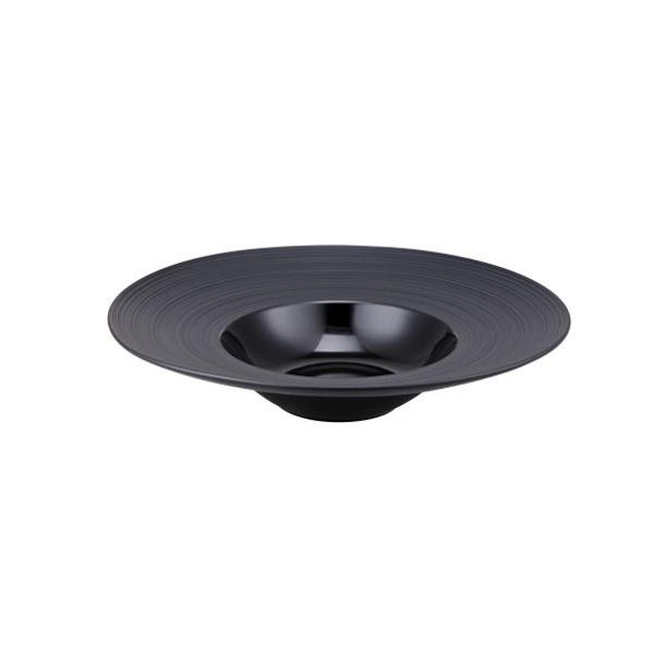 PRATO PASTA PRETO CONTRA RISCADO 30CM