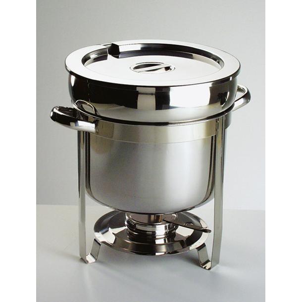 CHAFING DISH HOT POT RED. 30CM DIAMETRO INOX DE 11LITROS