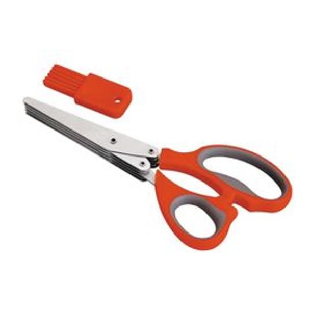 TESOURA 5 CORTES+PENTE LIMPEZA