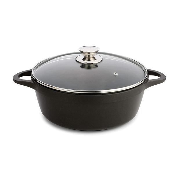 CAÇAROLA ALTA ALUMINIO ANTI-ADERENTE COM TAMPA 24CM INDUÇÃO VALIRA