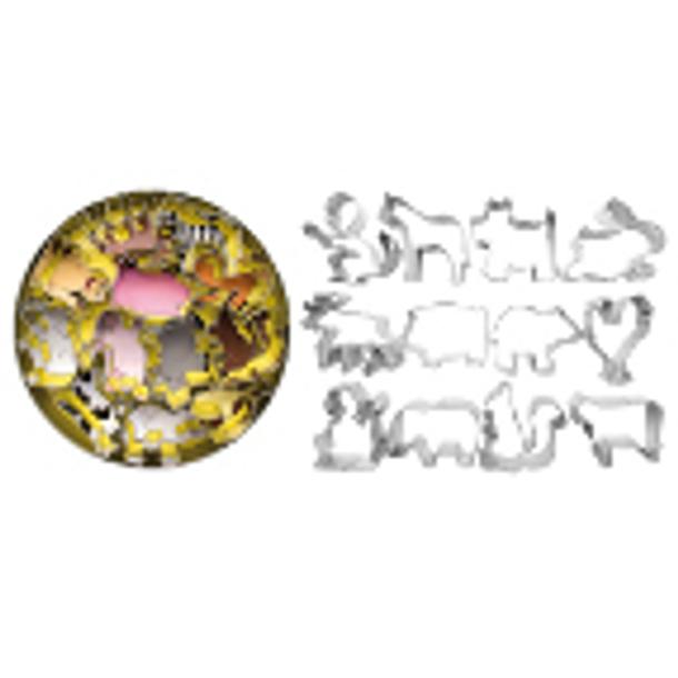 JOGO COM 12 CORTA MASSAS EST. ANIMAIS IBILI 732000 