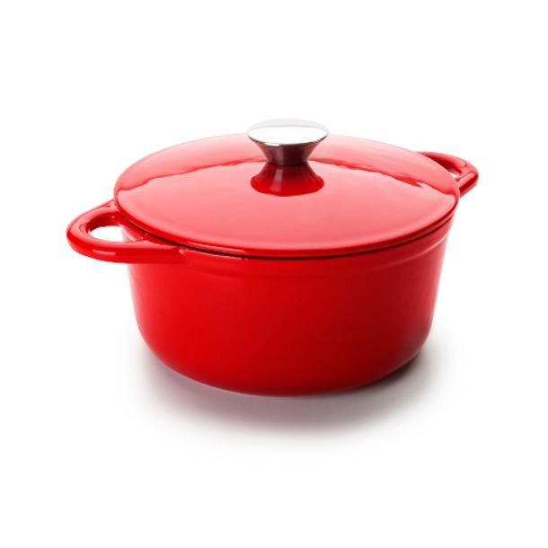 CAÇAROLA FERRO FUNDIDO 24*11,5CM VERMELHO 725924R IBILI