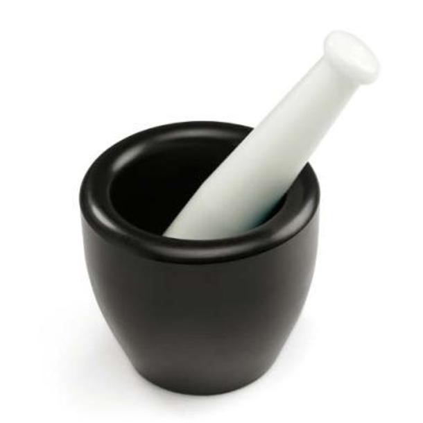 ALMOFARIZ COM PILAO POLIET.GRANDE NEGRO E BRANCO