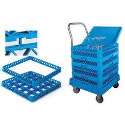 CARRO PORTA CESTOS COM ASA