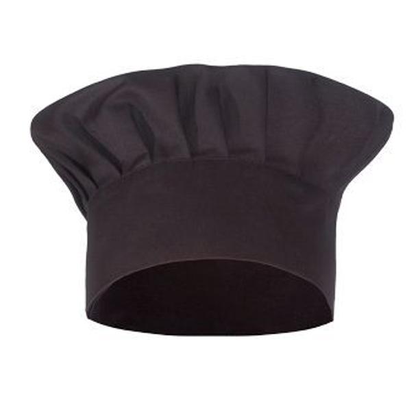 CHAPÉU COZINHEIRO PEQUENO PRETO AJUSTAVEL