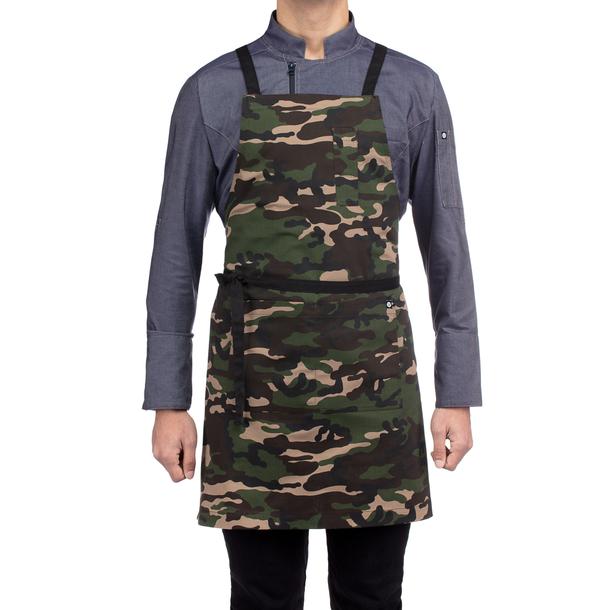 AVENTAL PEITO MILITARY CAMUFLADO