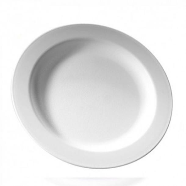 PRATO RASO 27CM POLICARB. BRANCO
