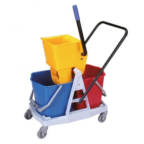 CARRO LIMPEZA COM 2 BALDES 15LT COM PRENSA