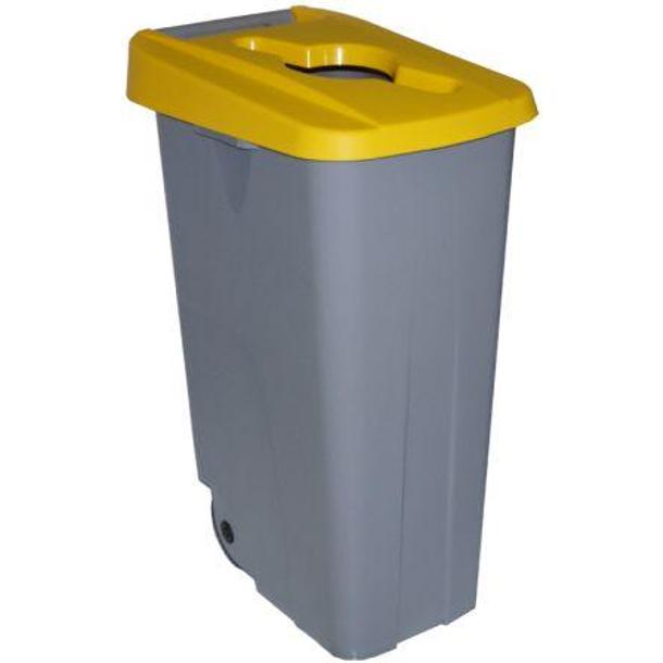 CONTENTOR 110LT RECICL TAMPA AMARELA COM  ORIFICIO DENOX