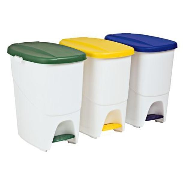 BALDE ECOLÓGICO 25LT TAMPA BRANCA DENOX