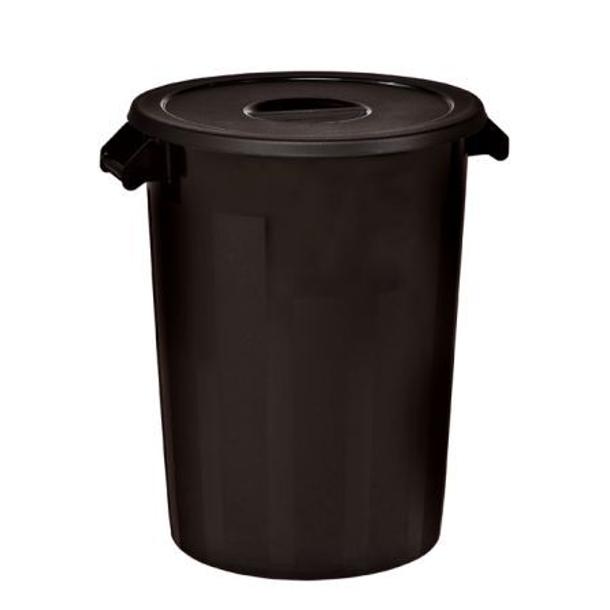 BALDE INDUSTRIAL 100LT PRETO DENOX