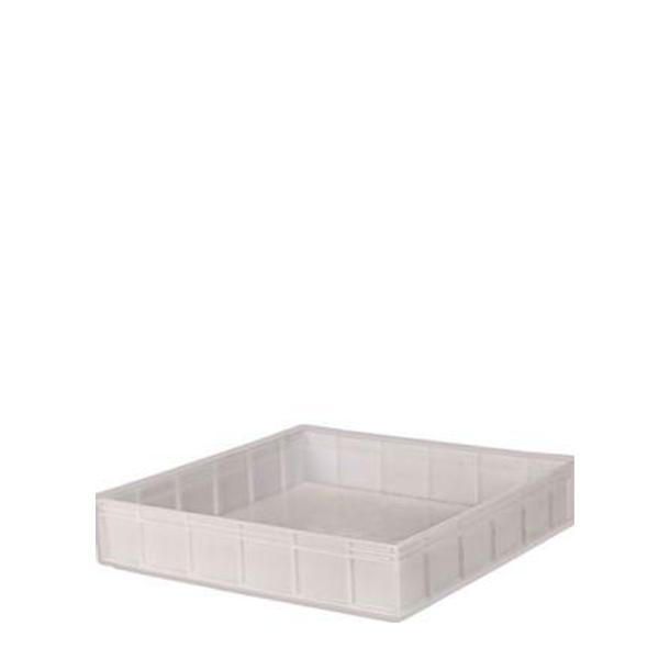 CAIXA PLASTICA B. PIZZA 40*40*8CM 12LT BRANCA