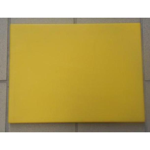 PLACA POLIETILENO 40*30*2CM AMARELO