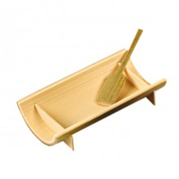 PACK 10 1/2 KOBE, MINI DISH 10CM NATURAL BAMBU