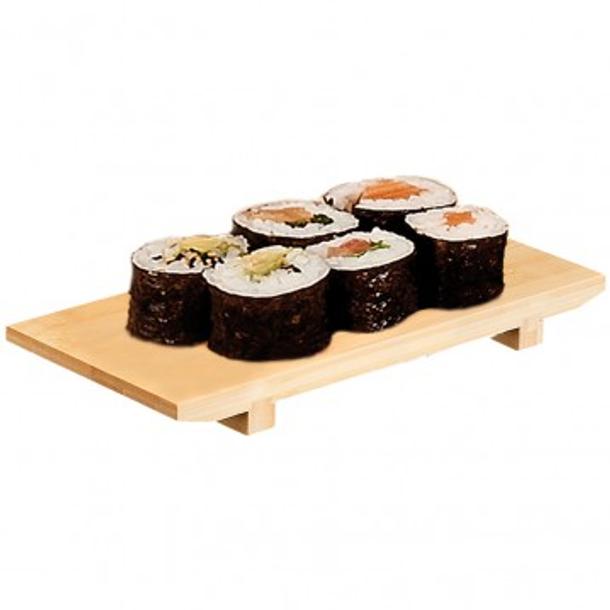 BASE SUSHI 27,5*18*2,5CM NATURAL BAMBU