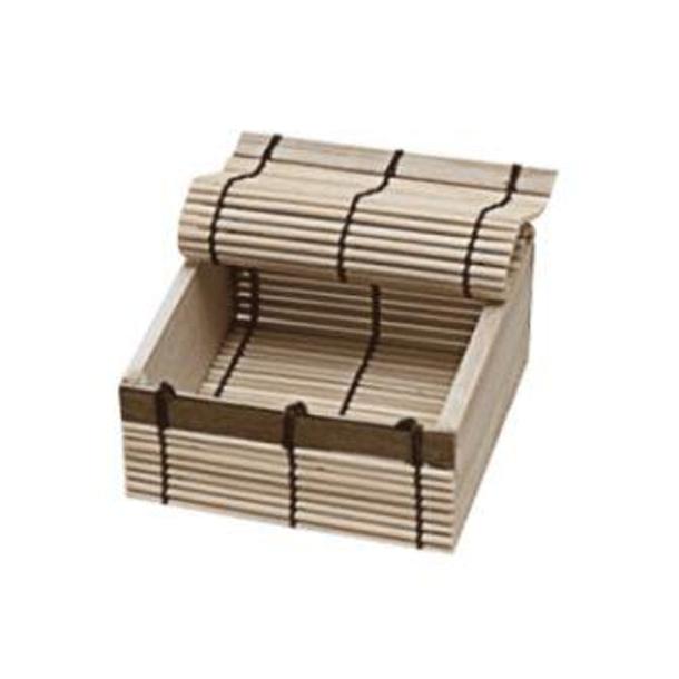 CAIXITA DE BAMBU PARA SUSHI 8,5*8,5*4CM