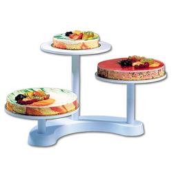 CAKE STAND BUFFET 3 ANDARES PLAST. BR
