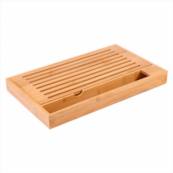 TÁBUA DE PÃO 40*24*4CM BAMBU NATURAL 