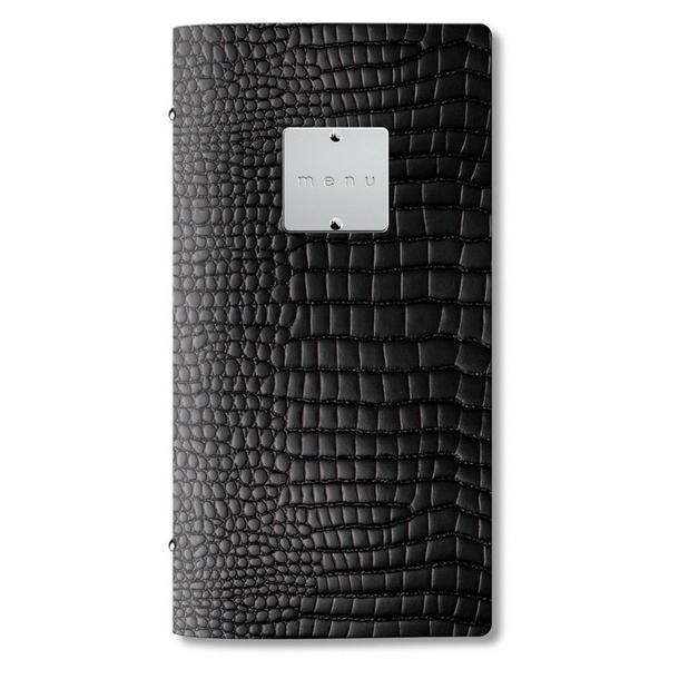 PORTA MENU POPIS FASHION CROCO PRETO 6F 
