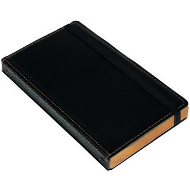 PORTA CONTAS LIVRO PELE+MADEIRA 18x10CM