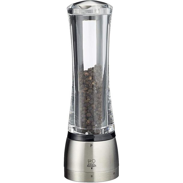 MOINHO PIMENTA 21CM DAMAN U.SEL. INOX ACRILICO 25441 PEUGEOT