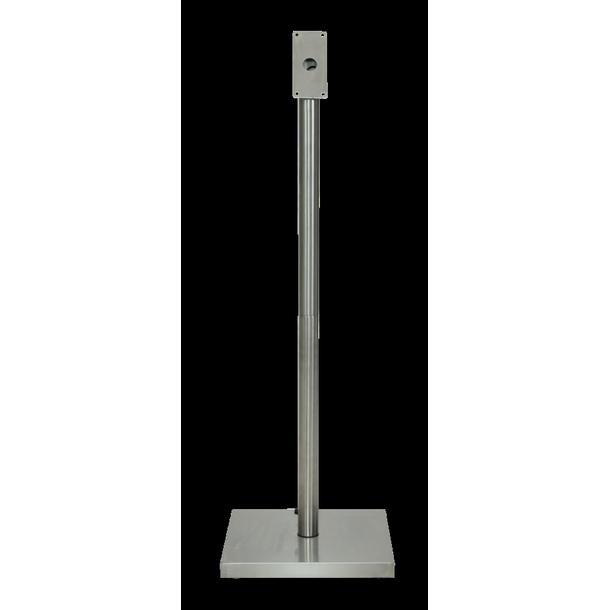 POSTE + BASE PARA PORTA MENU LED DISPLAY AÇO INOX
