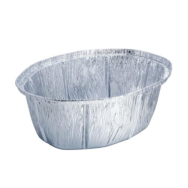 CONJ.100 EMBAL. ALUM.OVAL C.TAMPA 25*19CM