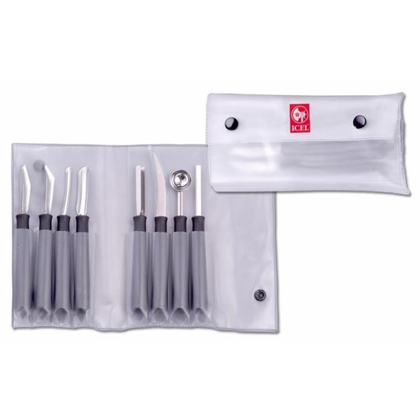 CONJUNTO PARA DECORAÇAO FRUTA E VEGETAIS ICEL - 8 PEÇAS